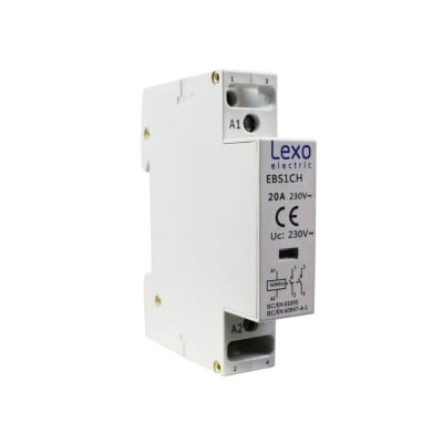 Contactor Modular 20A 2NO Bobina 220V Lexo1