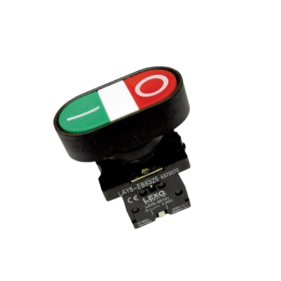 Pulsador Doble Partir/Parar 22MM 1NA+1NC - Lexo1