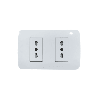 Enchufe Doble Emb. 10/16A 250V Blanco - Lexo1