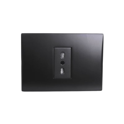 Enchufe Simple Emb. 10/16A 250V Negro Linea Andes Lexo1