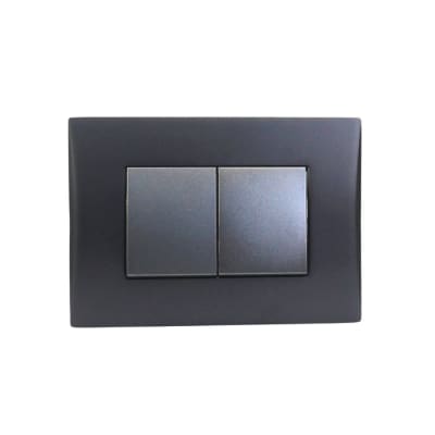 Interruptor Doble Emb. 9/15 Teclones 35,6MM 10A 250V Negro Linea Andes Lexo1