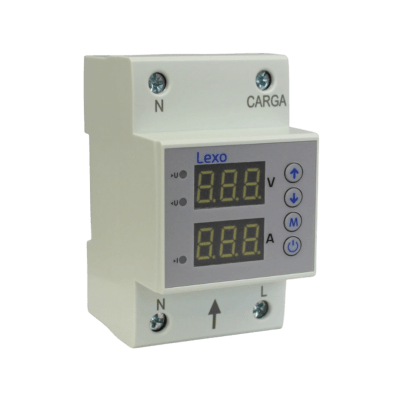 Rele Protector de Voltaje y Corriente Monofasico 63A - Lexo1