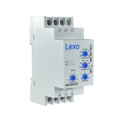 Rele de Asimetria Monitor de Voltaje Trifasico 1NO + 1NC RD-MV37 - Lexo1