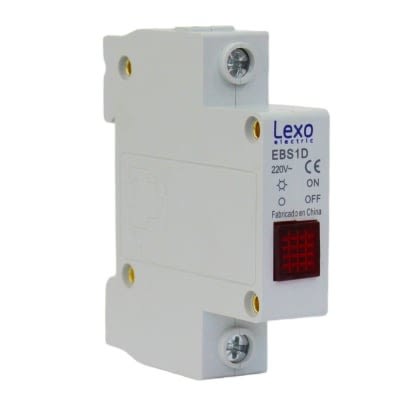 Luz Piloto Riel Din Rojo 220VAC IP20 - Lexo1