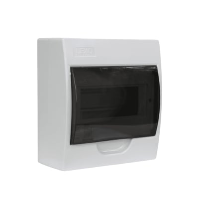 Tablero Plastico 8 Mod. Sobrep. Libre Halog. Tapa Humo - Lexo1
