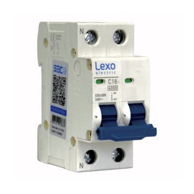 Int. Automatico Lexo Omnipolar 2x16A 6KA Curva C1