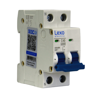 Int. Automatico Lexo Omnipolar 2x40A 6KA Curva C1