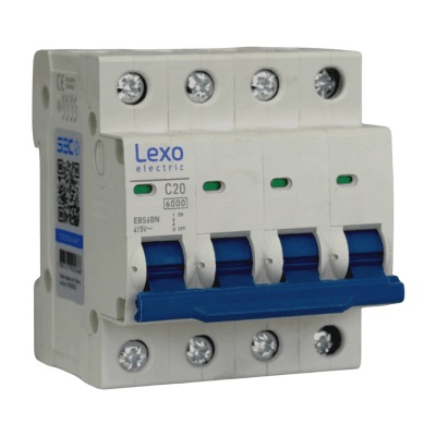 Int. Automatico Lexo 4x20A 6KA Curva C1