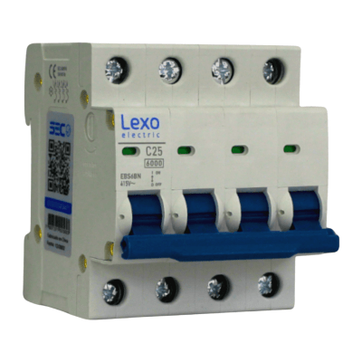 Int. Automatico Lexo 4x25A 6KA Curva C1