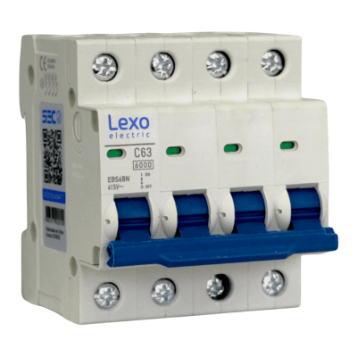 Int. Automatico Lexo 4x63A 6KA Curva C1