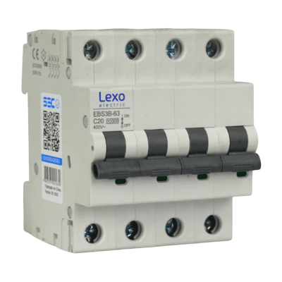 Int. Automatico Lexo 4x20A 10KA Curva C1