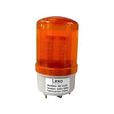 Baliza Led Giratoria Amarilla 220V IP44 Diametro 100mm - Lexo1
