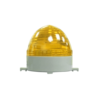 Baliza Led Destellante Amarilla 220V IP44 Diametro 86mm - Lexo1