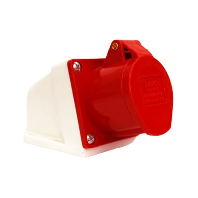 Enchufe Ind. Hembra Sobrepuesta 3P+T 16A 380V IP44 - Lexo1