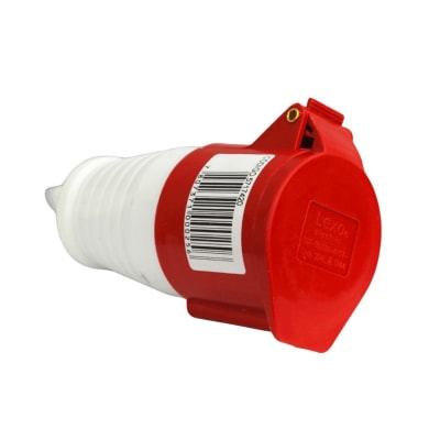Enchufe Ind. Hembra Volante 3P+T 32A 380V IP44 - Lexo1