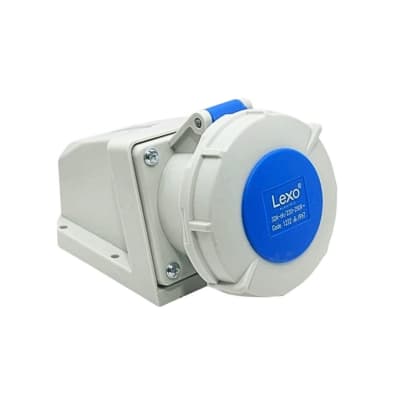 Enchufe Ind. Hembra Sobrepuesta 2P+T 32A 220V IP67 - Lexo1