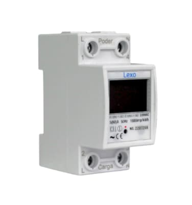 Remarcador Monofasico Digital a Riel Din 60A KS2022 Lexo1