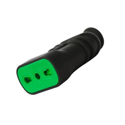 Enchufe Hembra Volante 2P+T 10/16A 250V Dom. Negro - Fanton1