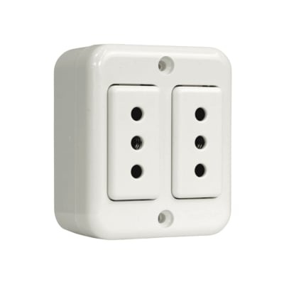 Enchufe Doble Sobrepuesto 10A - Stanford1