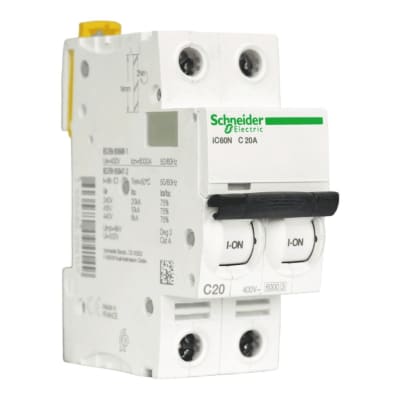 Int. Automatico Schneider IC60N - 2x20A 10KA C Acti9 A9F772201