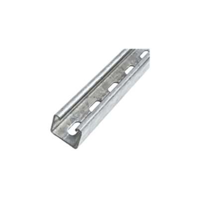 Riel Unistrut 41X41 1,2MM Tira de 3 Mts Zincado Ranurado1