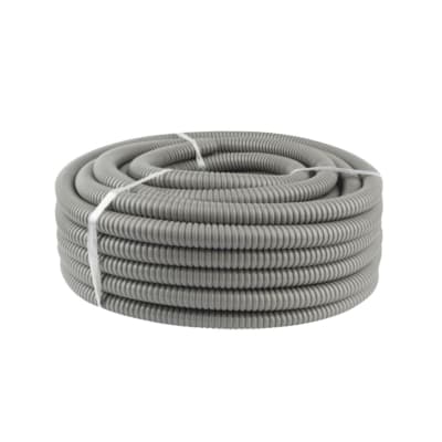 Conduit Flexible Metalico C/PVC Gris 25MM Rollo 25 Mts1