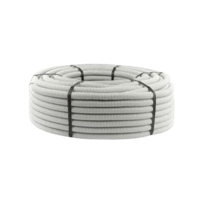 Tuberia Flexible Libre Halogeno 25mm Gris Rollo de 25 Mts1