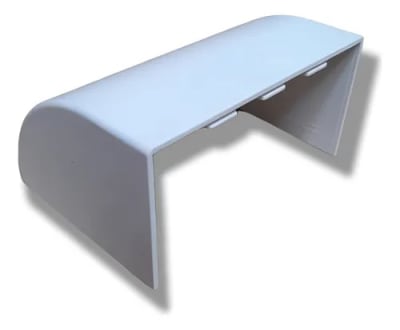 Tapa Final Para Canaleta PVC 100X50MM Terminación Curvada1