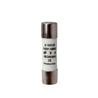 Fusible 10×38 2A Ceramico1