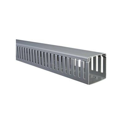 Canaleta 30x50mmx2mt Ranurada Gri.1