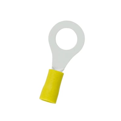 Terminal Ojo Aislado 12-10 AWG Amarillo M5 (100un)1
