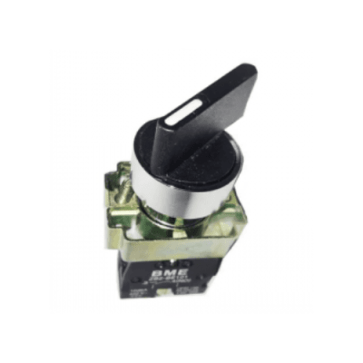 Selector 2 Posiciones 10A 1NO 22MM Base Metalica Maneta Larga1