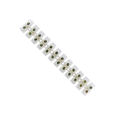 Regleta de Conexion Plastica Blanca 6mm 6A 12 Polos1