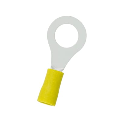 Terminal Ojo Aislado 12-10 AWG Amarillo M4 (100un)1