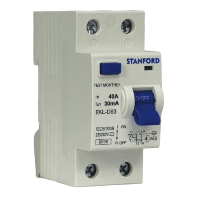 Int. Diferencial Stanford 2x40A 30mA Clase AC1