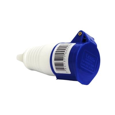 Enchufe Ind. Hembra Volante 2P+T 16A 220V IP44 - Lexo1