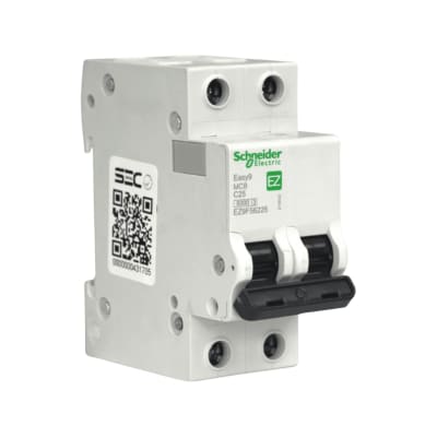 Int. Automatico Schneider EASY9 - 2x25A 6KA C - EZ9F562251
