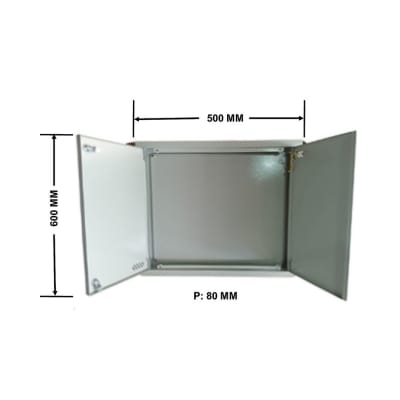 Caja de Distribucion PAU CTR 600x500x80mm Embutida Ral 70351