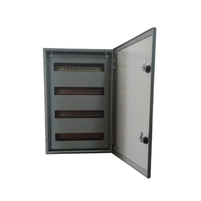 Gabinete Tablero Metalico 600x400x250 C/Chasis 64Mod IP65 Ral 70351