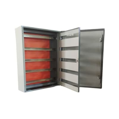 Gabinete Tablero Metalico 800x600x200 C/Chasis 128Mod IP65 RAL70321