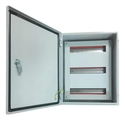 Gabinete Tablero Metalico 500x400x200 C/Chasis 45Mod IP65 Ral 70351