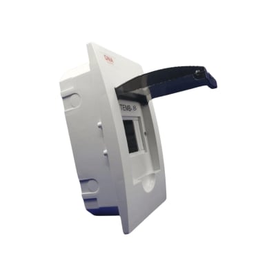 Tablero Plastico 8 Modulos Embutido Libre Halog. Tapa Humo1