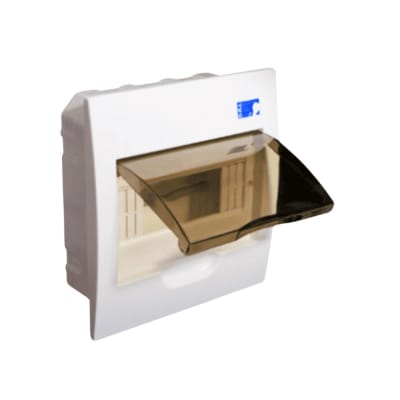 Tablero Plastico 8 Modulos Embutido Tapa Humo - DRL1