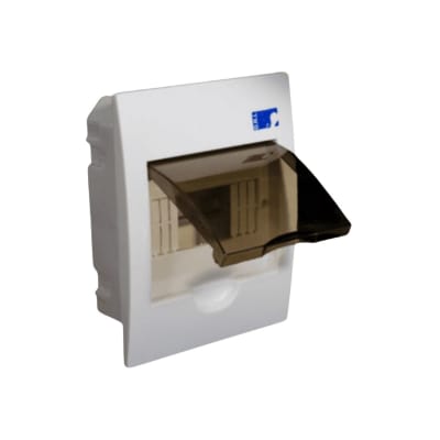 Tablero Plastico 6 Modulos Embutido Tapa Humo - DRL1