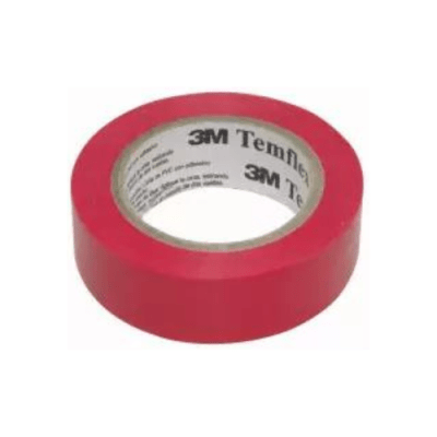 Huincha Aisladora 3M Roja 15mmx10mtx0.15mm1