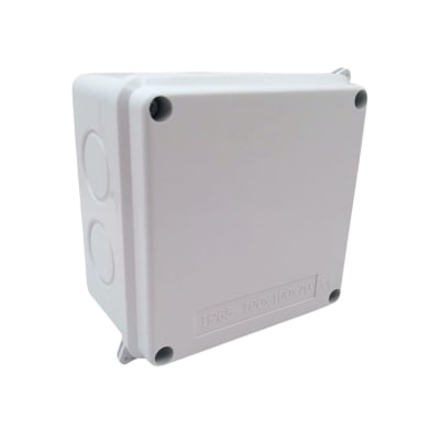 Caja Estanca 100X100X70MM IP65 Lisa y Cierre con Tornillos1
