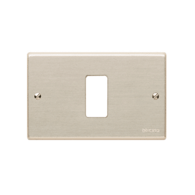 Placa Tapa Aluminio 1 Modulo Magic 503/1 - Bticino1