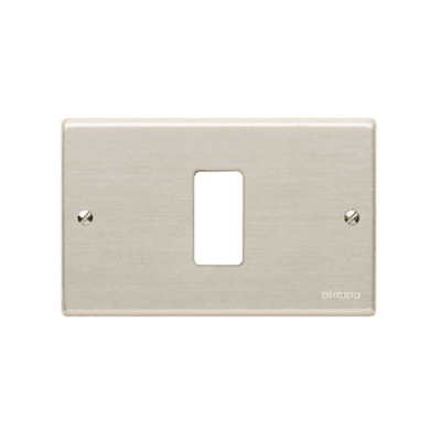 Placa Tapa Aluminio 1 Modulo Magic 503/1 - Bticino1