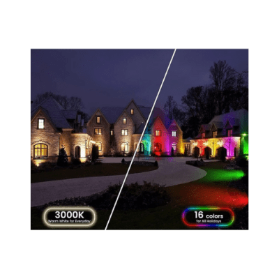 Foco Estaca con Led Integrado 5W RGB (Multicolores) IP65 Ø59x28mm 220V1