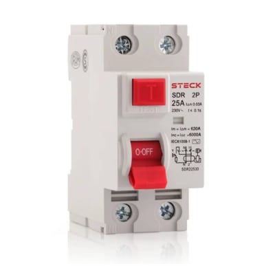 Int. Diferencial Steck 2x25A 30mA Clase A, SDR22530A1